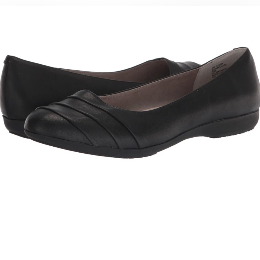 CLIFFS BY WHITE MOUNTAIN Clara Women's Ballet Flat Black/Burnished/Smooth Size 6
